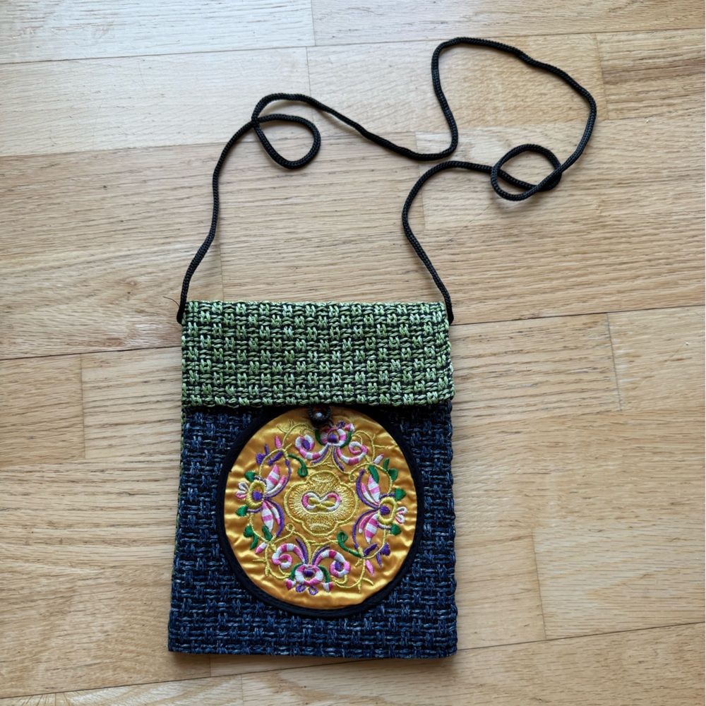 Embroidered Crossbody Bag